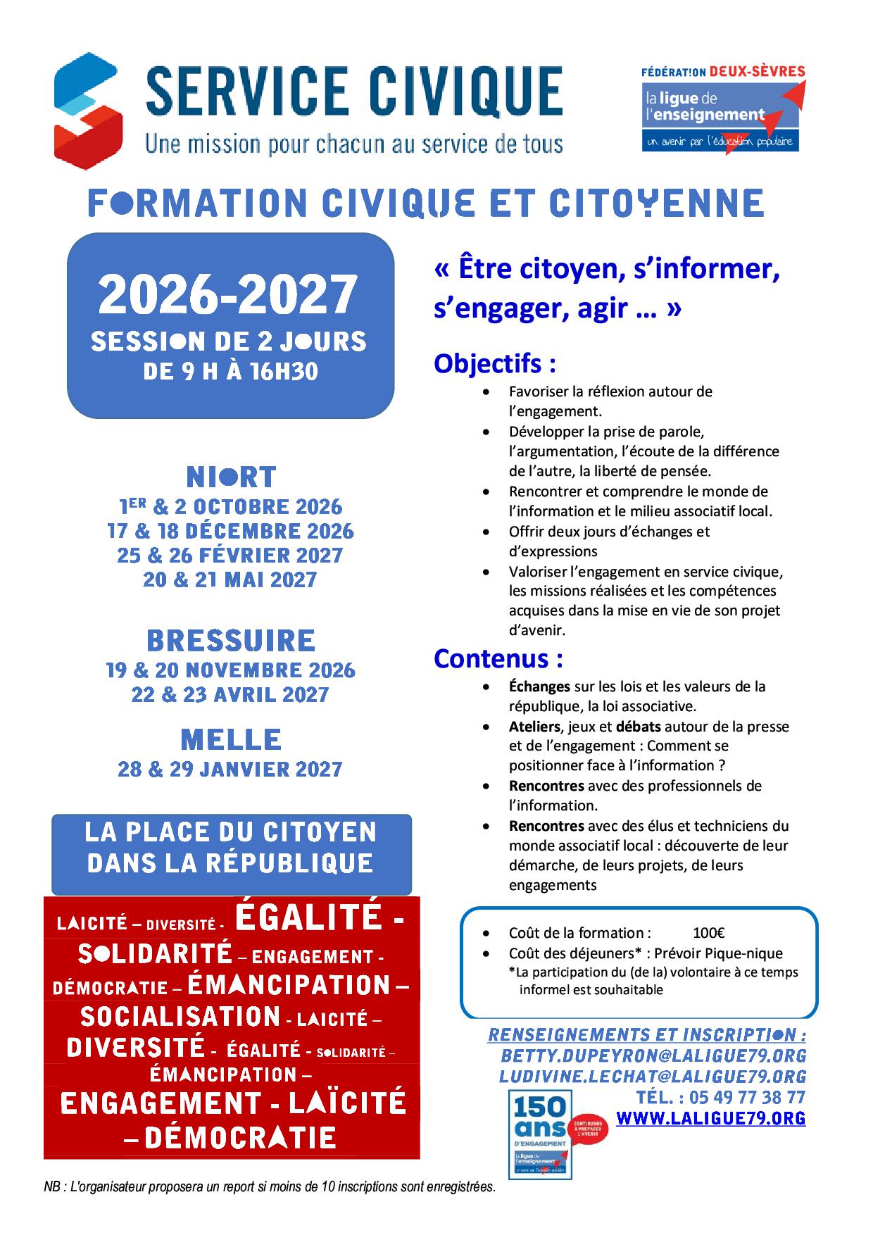 SCV FormationFCC 202620271
